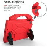 For iPad Mini 5/4/3/2/1 EVA Material Children Flat Anti Falling Cover Protective Shell With Thumb Bracket(Red)