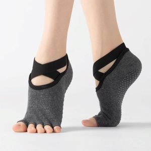 Women Yoga Shoes Socks Skin-friendly Elastic Female Breathable Non-slip  Fitness Dance Pilates Indoor Yoga Five Toe Sock