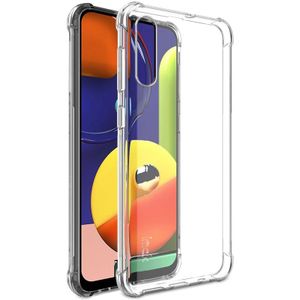 For Galaxy A50s / A30s IMAK All-inclusive Shockproof Airbag TPU Case  with Screen Protector(Transparent)