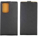 For Samsung Galaxy Note20 Ultra Business Style Vertical Flip TPU Leather Case  with Card Slot(Black)