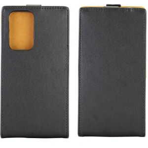 For Samsung Galaxy Note20 Ultra Business Style Vertical Flip TPU Leather Case  with Card Slot(Black)
