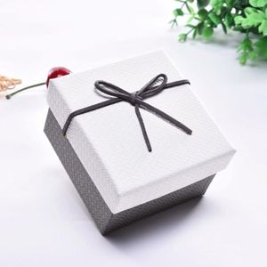 10 PCS Watch Bracelet Box Jewelry Gift Packaging Box  Specification: 9x8.5x5.5cm(White Grey)
