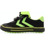 Kinderen voetbalschoenen antislip slijtvast nylon bevestiging voetbal trainingsschoenen  maat: 33/215 (zwart + groen)