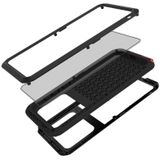 For Galaxy A71 LOVE MEI Metal Shockproof Waterproof Dustproof Protective Case(Black)