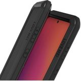 For Galaxy A71 LOVE MEI Metal Shockproof Waterproof Dustproof Protective Case(Black)