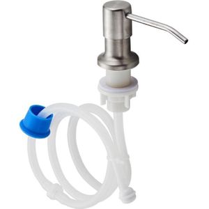 9508N-02  304 Stainless Steel Sink Soap Dispenser Pump Head Extension Silicone Tube Bathroom Hand Washing Cleaning Soap Dispenser