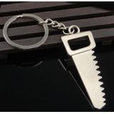 10 PCS Tool Metal Keychain Car Key Ring Pendant  Colour: H-401 Saw