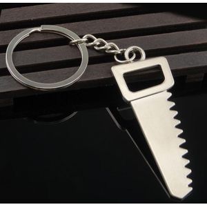 10 PCS Tool Metal Keychain Car Key Ring Pendant  Colour: H-401 Saw