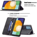 Voor Samsung Galaxy A52 Magnetische Sluiting RFID Blokkeren Anti-Diefstal Lederen Case met Houder & Card Slots & Portemonnee (Zwart)