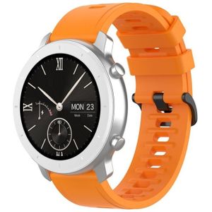 For Amazfit GTR Silicone Smart Watch Replacement Strap Wristband  Size:22mm(Orange)