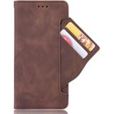 For Xiaomi Mi Mix Fold Skin Feel Calf Pattern Horizontal Flip Leather Case with Holder & Card Slots & Photo Frame(Brown)