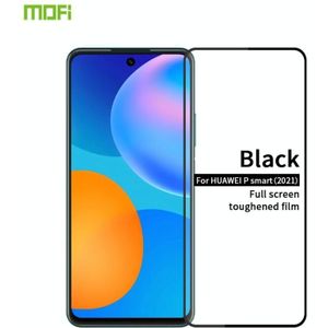 For Huawei P smart 2021 MOFI 9H 2.5D Full Screen Tempered Glass Film(Black)