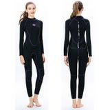 SLINX 1714 3mm Neoprene Super Elastic Warm Long-sleeved Full Body One-piece Wetsuit for Women  Size: L