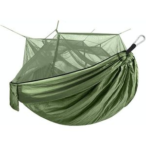 Encryptie Klamboe Hangmat Outdoor Camping Anti-Mosquito Net Gaas Hangmat  Grootte: 260x140cm (Army Green)