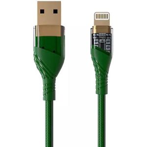 2.4A USB naar 8-pins transparante datakabel voor snel opladen  lengte: 1m