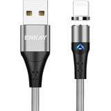 ENKAY 3A USB naar 8-pins magnetische snellaadgegevenskabel met LED-licht  lengte: 2 m