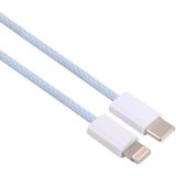 12W PD USB-C / TYPE-C tot 8 PIN-gegevenskabel  kabellengte: 1m