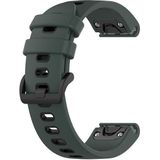 Voor Garmin Epix Pro 42 mm sport tweekleurige siliconen horlogeband (olijfgroen + zwart)