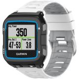 For Garmin Forerunner 920XT Two-color Steel Buckle Watch Band(White+Light Grey)