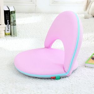 Multifunctional Folding Bed Backrest Waist Pregnant Women Breastfeeding Chair  5-Speed / Large(Light Purple)