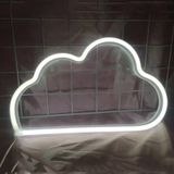 Neon LED Modellering Lamp Decoratie Nachtlampje  Voeding: USB (White Cloud)