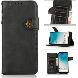 KHAZNEH Dual-Splicing Cowhide Texture Horizontal Flip Leather Case with Holder & Card Slots & Wallet & Lanyard For iPhone 13 Pro Max(Black)