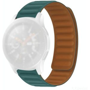Siliconen magnetische horlogeband voor Amazfit GTR 42mm (Malachietgroen)