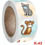 K-43 3 PCS Reward Stickers Children Toys Stationery Decoration Label  Size: 2.5cm / 1inch