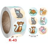 K-43 3 PCS Reward Stickers Children Toys Stationery Decoration Label  Size: 2.5cm / 1inch