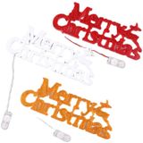 Merry Christmas Letters Modeling Lights (Witte Shell-knopbatterij)