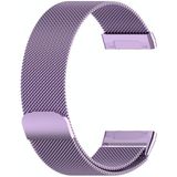 For Fitbit Versa 3 / Fitbit Magnetic Milano Replacement Strap  Size:Small Code(Light Purple)