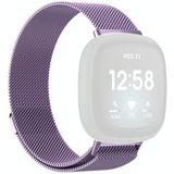 For Fitbit Versa 3 / Fitbit Magnetic Milano Replacement Strap  Size:Small Code(Light Purple)