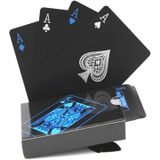 2pairs 54 stks Waterdichte Plastic Poker Tafel Games Kaarten PVC Magische Speelkaarten (Blauw)