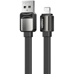 Remax RC-154i 2.4A 8 Pin Platinum Pro Charging Data Cable  Length: 1m (Black)