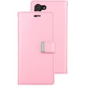 For Samsung Galaxy S21+ 5G GOOSPERY RICH DIARY PU + TPU Crazy Horse Texture Horizontal Flip Leather Case with Card Slots & Wallet (Pink)