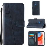 Voor Motorola Moto G Play 2021 Stitching Calf Texture Gesp Lederen Telefoonhoes