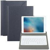 Universal Detachable Bluetooth Keyboard + Leather Case without Touchpad for iPad 9-10 inch  Specification:White Keyboard(Black)