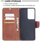For Samsung Galaxy S30 Ultra Lambskin Texture Pure Color Horizontal Flip PU Leather Case with Holder & Card Slots & Wallet & Lanyard(Brown)