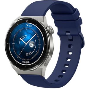 Voor Huawei Watch GT3 Pro 46 mm 22 mm effen kleur zachte siliconen horlogeband