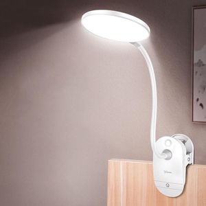 YAGE USB Charging Clip Desk Lamp Students Learning Eye Protection LED Lights(T101)