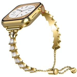 Zinklegering Diamond Crown armband horlogeband voor Apple Watch Ultra 49 mm / serie 8 & 7 45 mm