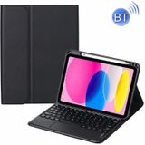 Voor iPad 10e Gen 10.9 2022 SA-10C Bluetooth Touch Toetsenbord Lederen Tablet Case met Pen Slot (Zwart)