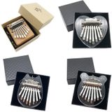 Mini 8 Tone Duim Piano Kalimba Muziekinstrumenten  Geschenkdoos (Acrylic Heart)