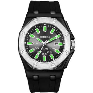 addies MY-052 Business Multifunctional Luminous Watch Silicone Watchstrap Watch for Men(Black)