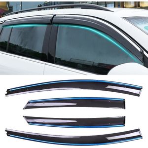 4 PCS Window Sunny Rain Visors Awnings Sunny Rain Guard for Ford Focus 2012-2018 Version Hatchback