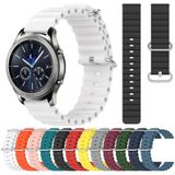 Voor Samsung Gear S3 Classic 22mm Ocean Style siliconen effen kleur horlogeband