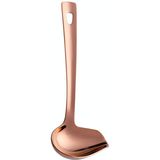 304 Stainless Steel Oil Spoon Thickened Soup Spoon Pouring Sauce Spoon  Specification:  Rose Gold