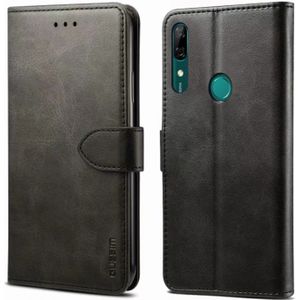 For Huawei Y9 Prime (2019) GUSSIM Business Style Horizontal Flip Leather Case with Holder & Card Slots & Wallet(Black)