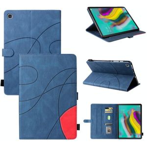 Voor Samsung Galaxy Tab S5E T720 Dual-Color Splicing Horizontale Flip PU Lederen Case met Houder & Card Slots & Slaap / Weks-up functie