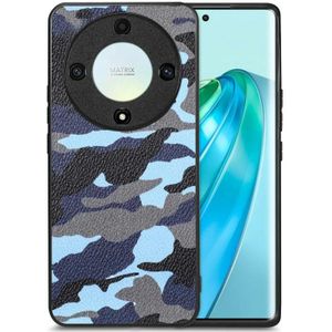 For Honor X9A Camouflage lederen achterkant telefoonhoesje